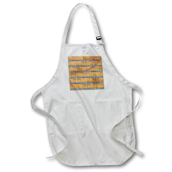Apron - Sailing Key West Florida sailboat on vintage map of the Florida Keys. Creative Studios – Nautical Sailing