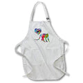 Apron - Love Monkey- Tie Dye Monkey and Swirly Heart Designs- LOVE ANIMALS