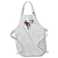 Apron - Love Goats- Tie Dye Goat and Swirly Heart Designs- LOVE ANIMALS