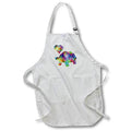 Apron - Love Tortoise- Tie Dye Tortoise and Swirly Heart Designs- LOVE ANIMALS
