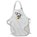 Apron - Love Rabbit- Tie Dye Rabbit and Swirly Heart Designs- LOVE ANIMALS