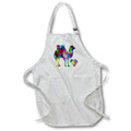Apron - Love Camel- Tie Dye Camel and Swirly Heart Designs- LOVE ANIMALS