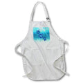 Apron - Ocean animal art of tropical sea turtles with hibiscus flower shells. Creative Studios – Tropical Turtles