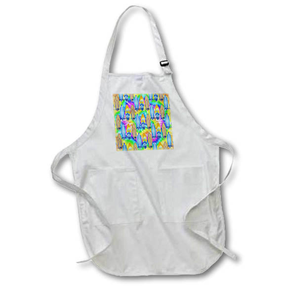 Apron - Fun tie dye pattern of retro surfboards for anyone born to surf. Creative Studios – Surfing Surfboards