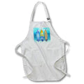 Apron - Born to Surf retro classic surfboards ocean art for any surfer. Creative Studios – Surfing Surfboards