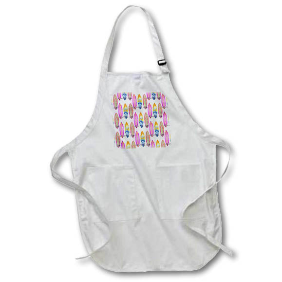 Apron - Retro distressed pink surfboards for surfers Born To Surf. Creative Studios – Surfing Surfboards