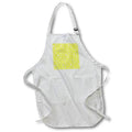 Apron - Hand Drawn Snowflake Blizzard With Illuminating Yellow Background Vector Art - Snowflake Pattern