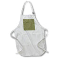Apron - Green With Red and White Christmas Kaleidoscope Pattern Digital Art - Christmas Kaleidoscope