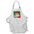 Apron - Merry Mixmas Christmas Party Santa DJ Vector Art - Santa DJ