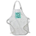 Apron - Dove With Celtic Peace Text In Aqua Tones Vector Art - Peace Doves