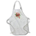 Apron - A Vintage Merry Christmas Candy Cane Vector Art - Merry Christmas