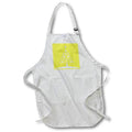 Apron - Christmas Tree Of Snowflakes and Stars On Illuminating Yellow Vector Art - Christmas Tree