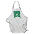 Apron - Christmas Tree Of Snowflakes and Stars Irish Imp Green Vector Art - Christmas Tree