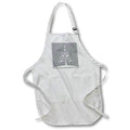 Apron - Christmas Tree Of Snowflakes Ultimate Gray Vector Art - Christmas Tree