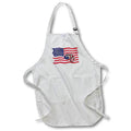 Apron - Cool Funny Chameleon Lizard on American Flag Patriotic Cartoon Funny
