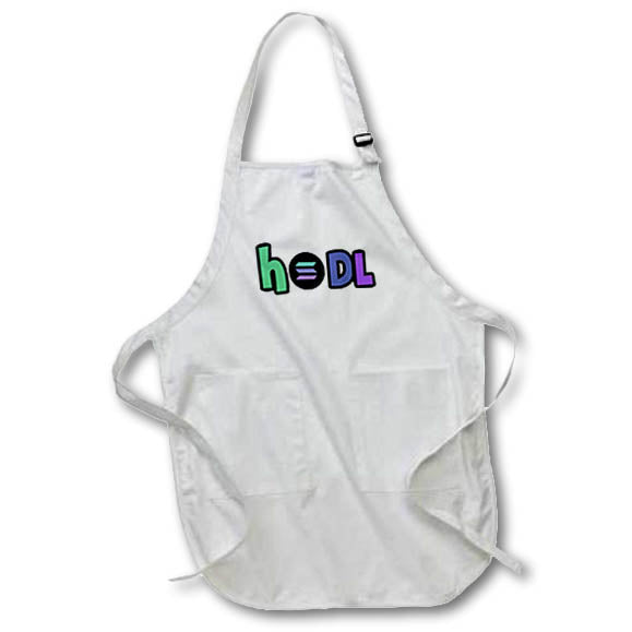 Apron - Cool Fun HODL Solana Crypto currency SOL Coin Crypto Investor Crypto