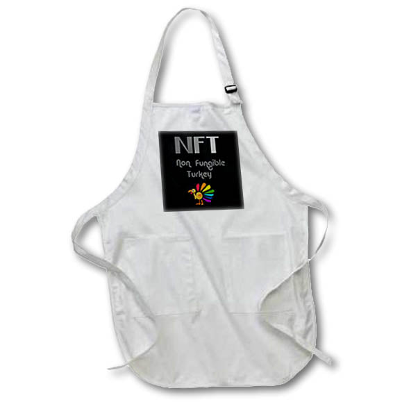 Apron - Cool Fun NFT Collector Non-fungible Turkey Satire Cartoon Crypto
