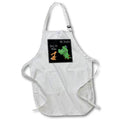 Apron - Cute Funny Bunny Rabbit tells Alligator see ya later Satire Cartoon Funny