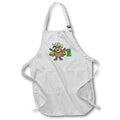 Apron - Funny Cute Musk Ox Charging EV Electric Vehicle Car Pun Cartoon Funny