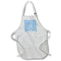 Apron - Christmas Tree Of Snowflakes and Stars On Cool Blue Vector Art - Christmas Tree