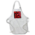 Apron - Poinsettia Christmas Holiday Flowers Painting Acrylic Painting - Poinsettia