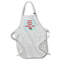 Apron - Keep Calm and Carry On Kissing Me Under The Mistletoe Typography - Christmas Parody