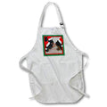 Apron - Christmas Rottweilers A Time Of Joyous Giving Vector Art Vector Art - Christmas Rottweiler