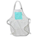 Apron - Pretty holiday pattern of snowflakes on a mint colored background Holiday - Snowflakes Mint