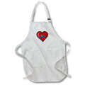 Apron - My adorable little baby narwhal in front of a heart Animal - Baby Narwhal Love
