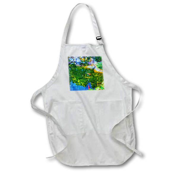 Apron - A glowing pond with beautiful koi Photography - Glowing Pond