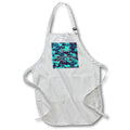 Apron - Celebrate the new baby with cute blue hearts Baby - Its A Boy Dark Blues