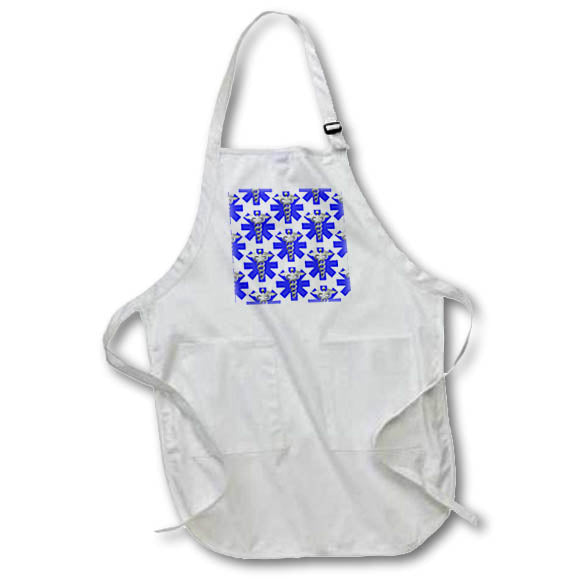 Apron - Silver Rod of Hermes Caduceus staff for Nurses and Medical staff. Creative Studios – Nursing