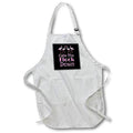Apron - Calm The Flock Down funny flamingo beautiful beach birds summer pun. Creative Studios – Flamingos