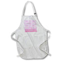 Apron - Pink art deco style summer flamingo beach pun Calm The Flock Down. Creative Studios – Flamingos