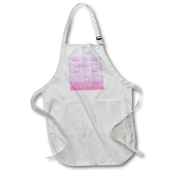 Apron - Pink art deco style summer flamingo beach pun Calm The Flock Down. Creative Studios – Flamingos