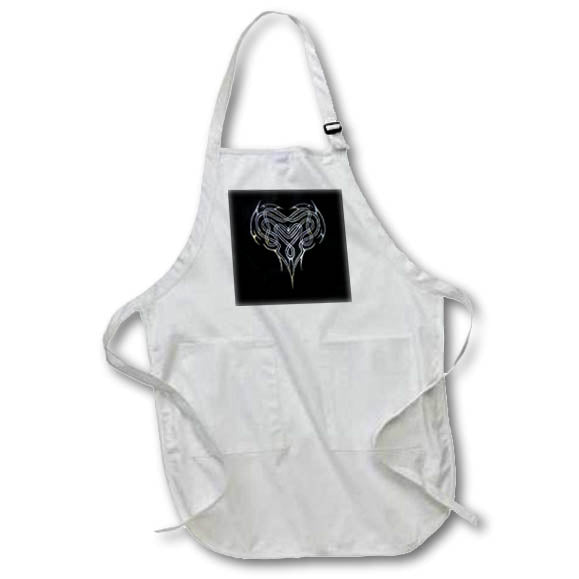 Apron - A grunge tribal tattoo style intertwined celtic heart design. Creative Studios – Scottish Fun
