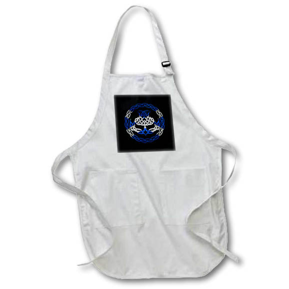 Apron - A tribal Celtic thistle in the colors of The Saltire flag of Scotland. Creative Studios – Scottish Fun