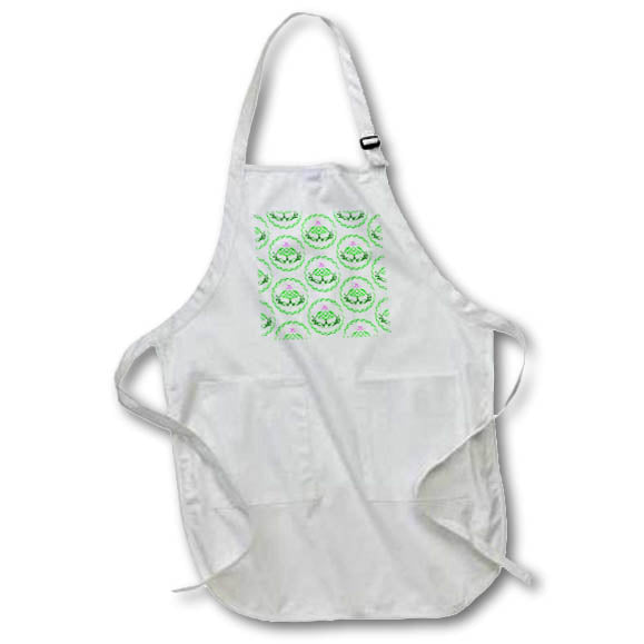 Apron - Green and purple Celtic knot flower of Scotland thistle. Creative Studios – Scottish Fun