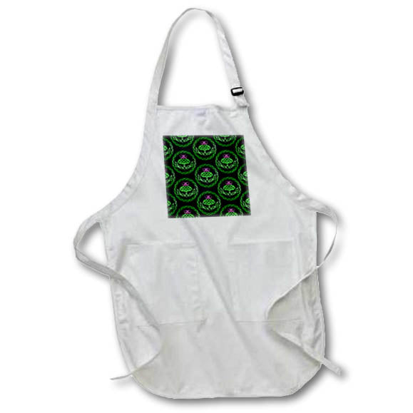 Apron - Tribal green Celtic thistle flower show your love of Scotland. Creative Studios – Scottish Fun