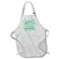 Apron - Happy 77th Birthday, Cupcake with Candle, Balloons, Hat, Colorful Birthday Design