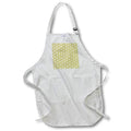 Apron - ‎Geometric Art Deco Style Triangles Pattern White On Wheat Digital Art - Art Deco Pattern