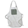 Apron - Kaleidoscope Mandala In Yellow and Gray Colors Digital Art - Mandala Pattern