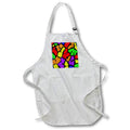 Apron - A rainbow version of my giraffe animal print Design - Giraffe Pattern Rainbow