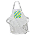 Apron - Fun splatter pattern in blue and green stripes Design - Blue and Green Splatter