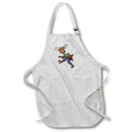 Apron - Cute Funny Moose Playing Electric Gutar Rock and Roll Music Cartoon Music