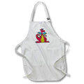 Apron - Funny Cute Red and Yellow Dragon Cartoon Animals