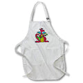 Apron - Funny Cute Red Dragon Playing Electric Guitar Music Rock and Roll Animals