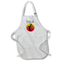 Apron - Funny Cute Pickleball Player Silhouette and Sunrise Sports Cartoon Sports and Hobbies