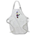 Apron - Funny Cute Old Man Playing Pickleball Sports Cartoon Retirement Sports and Hobbies