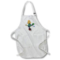 Apron - Funny Cute Apricot Poodle Dog Playing Pickleball Sports Cartoon Sports and Hobbies
